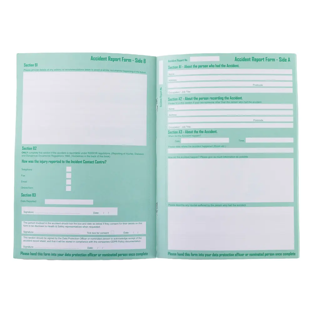 GDPR Accident Record Book