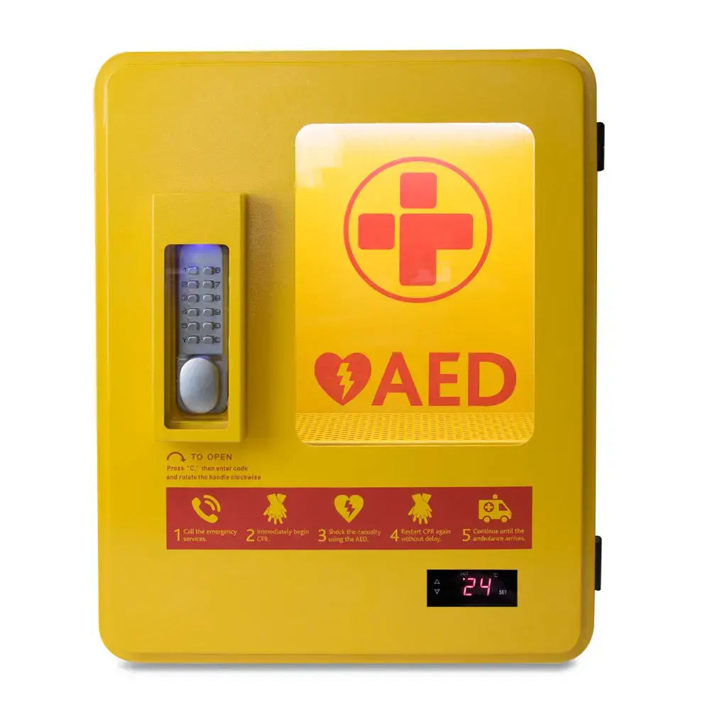 Heated AED Wall Cabinet