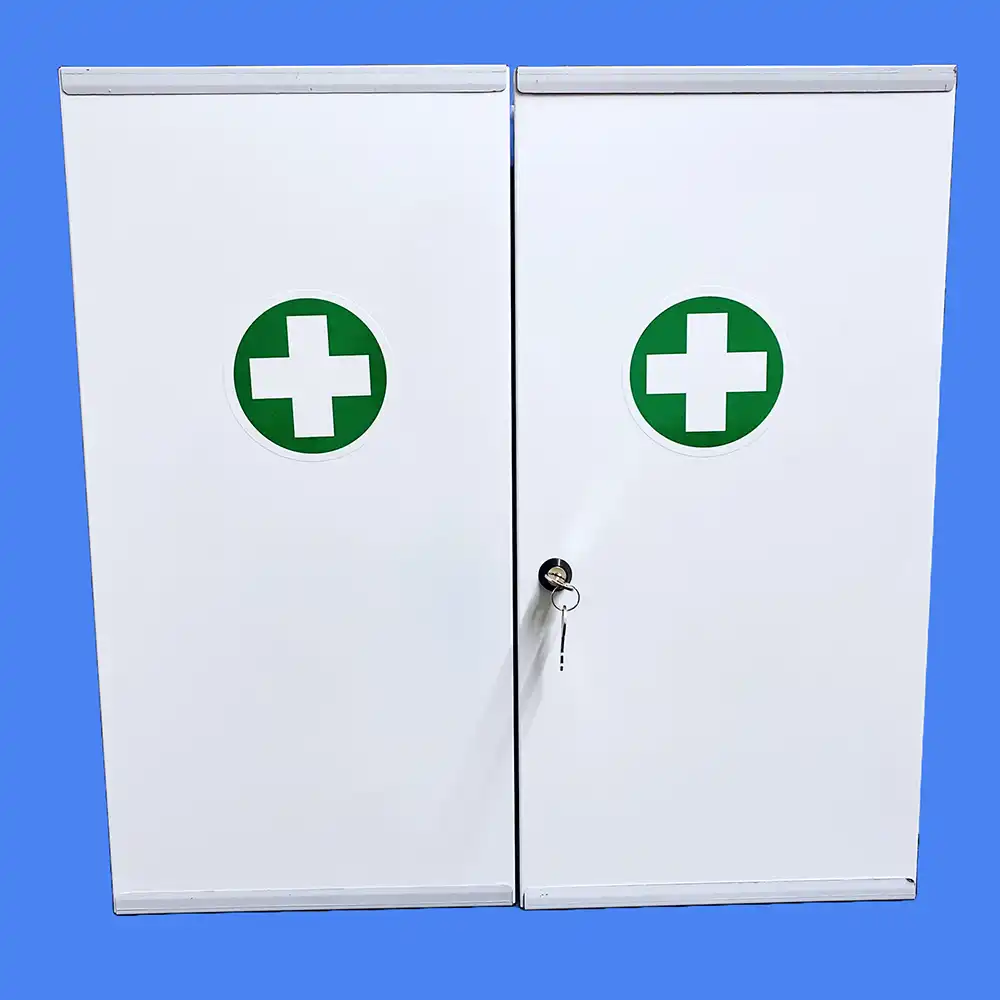Metal First Aid Cabinet Double Door