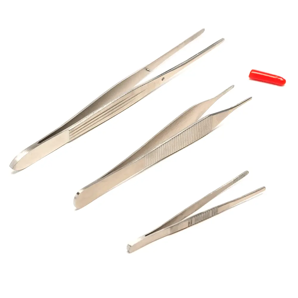 Tweezers blunt end