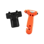 Emergency Glass Hammer & Seatbelt Cutter c/w Mounting Plate.
