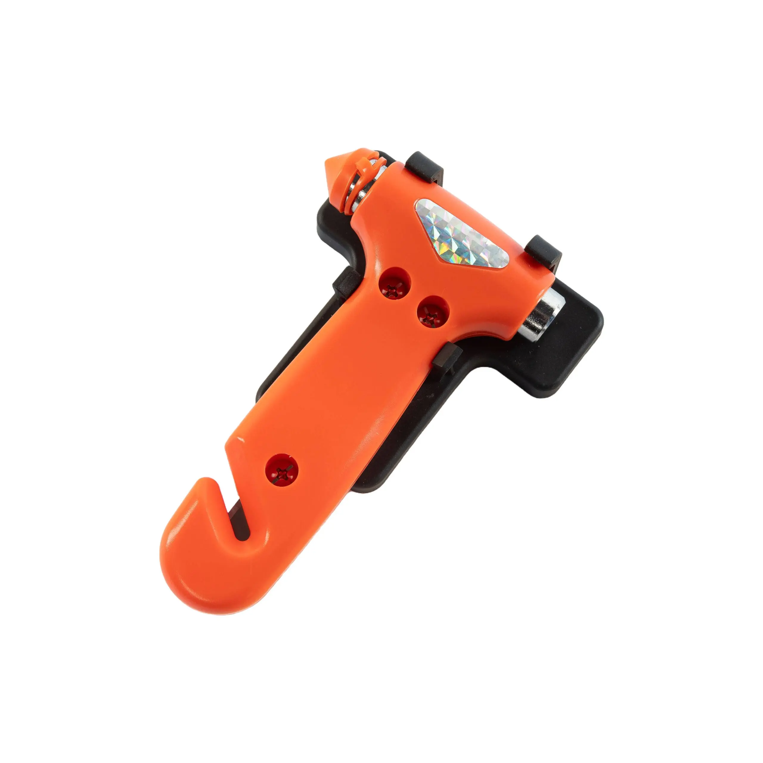 Emergency Glass Hammer & Seatbelt Cutter c/w Mounting Plate.